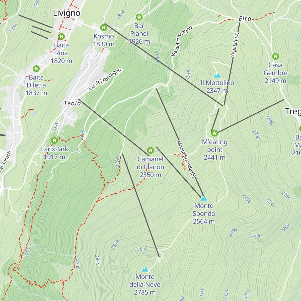 Camanel di Planon map