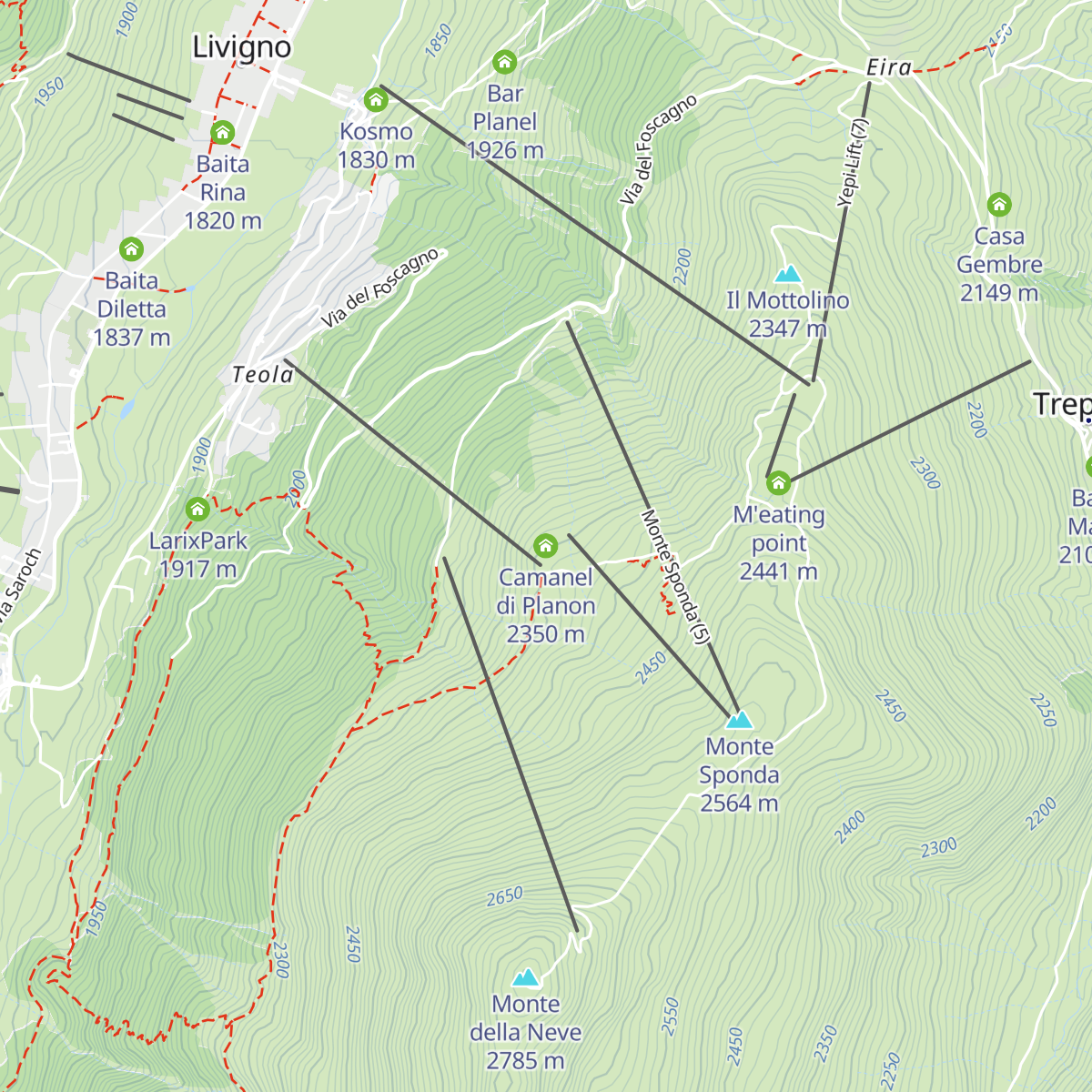 Camanel di Planon map