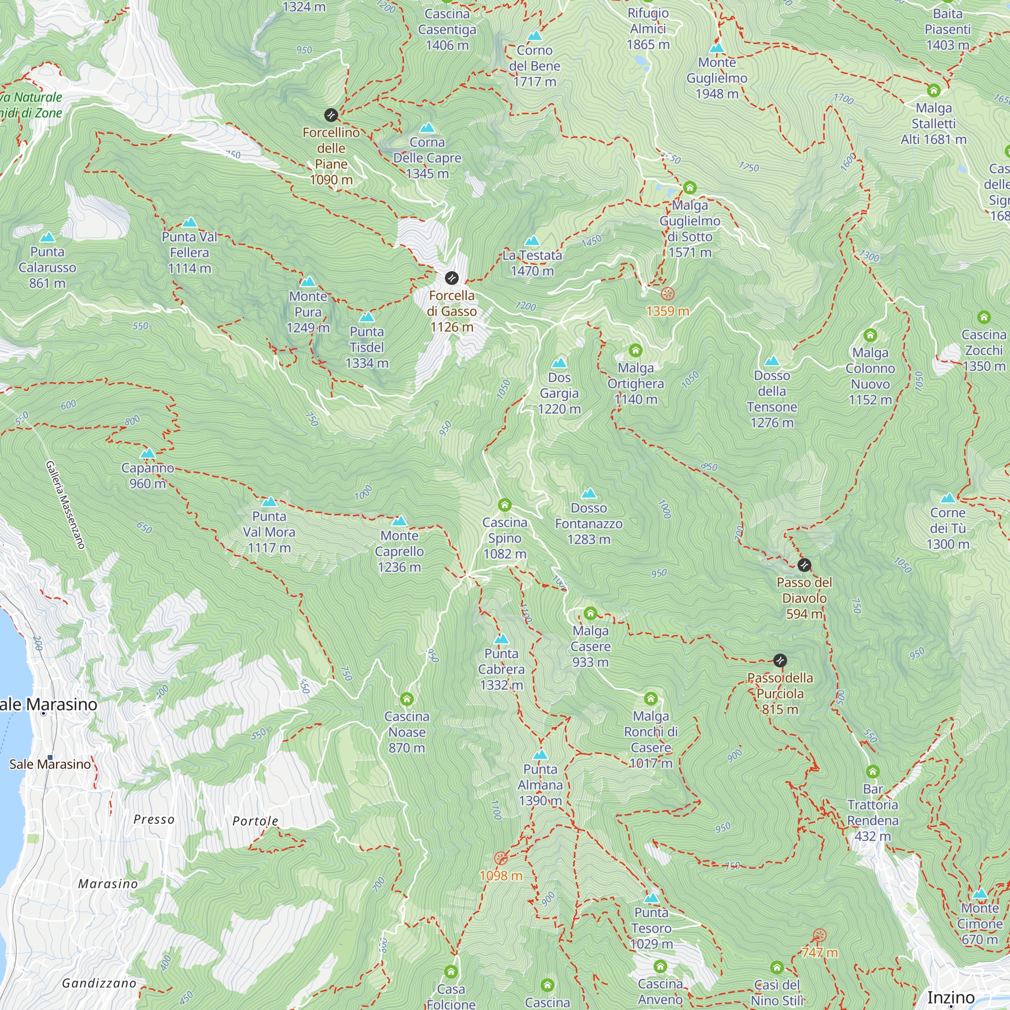 Cascina Spino map