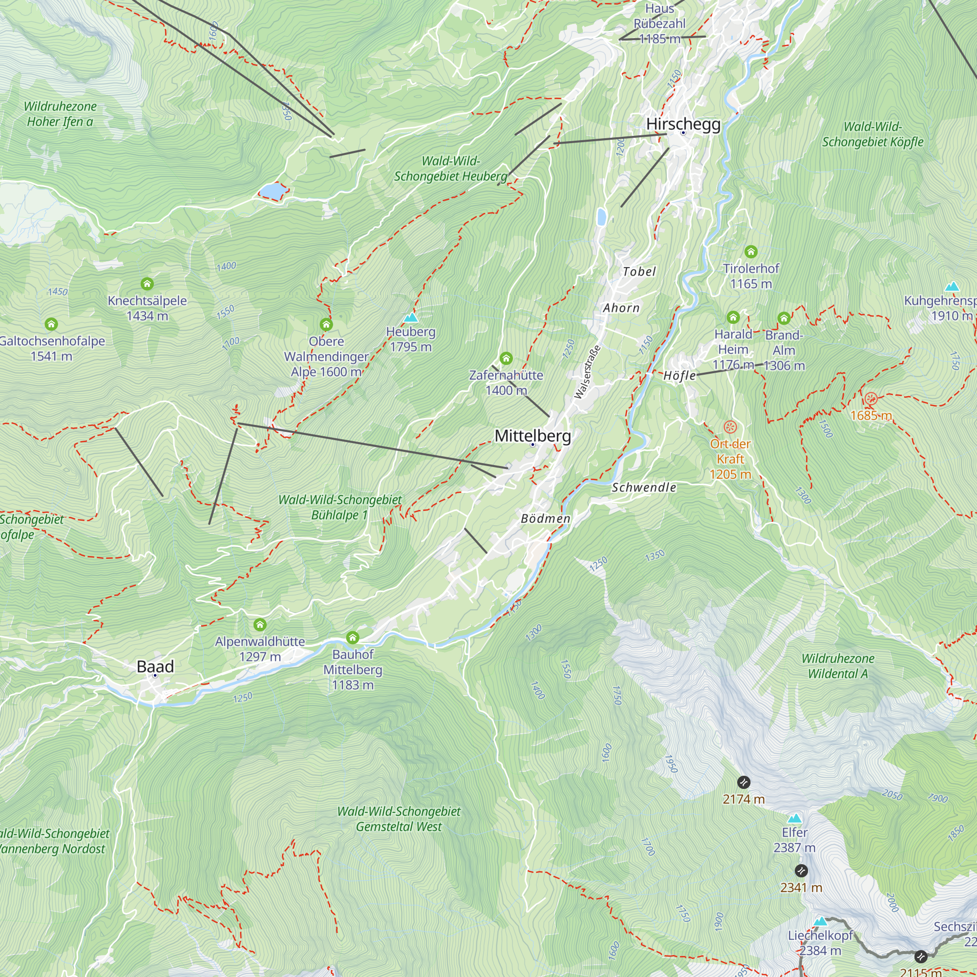 Max' Hütte map