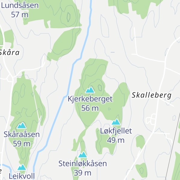 Map of Kjerkeberget
