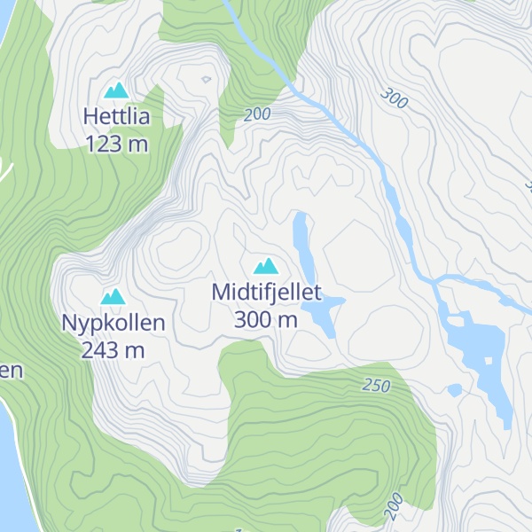 Map of Midtifjellet