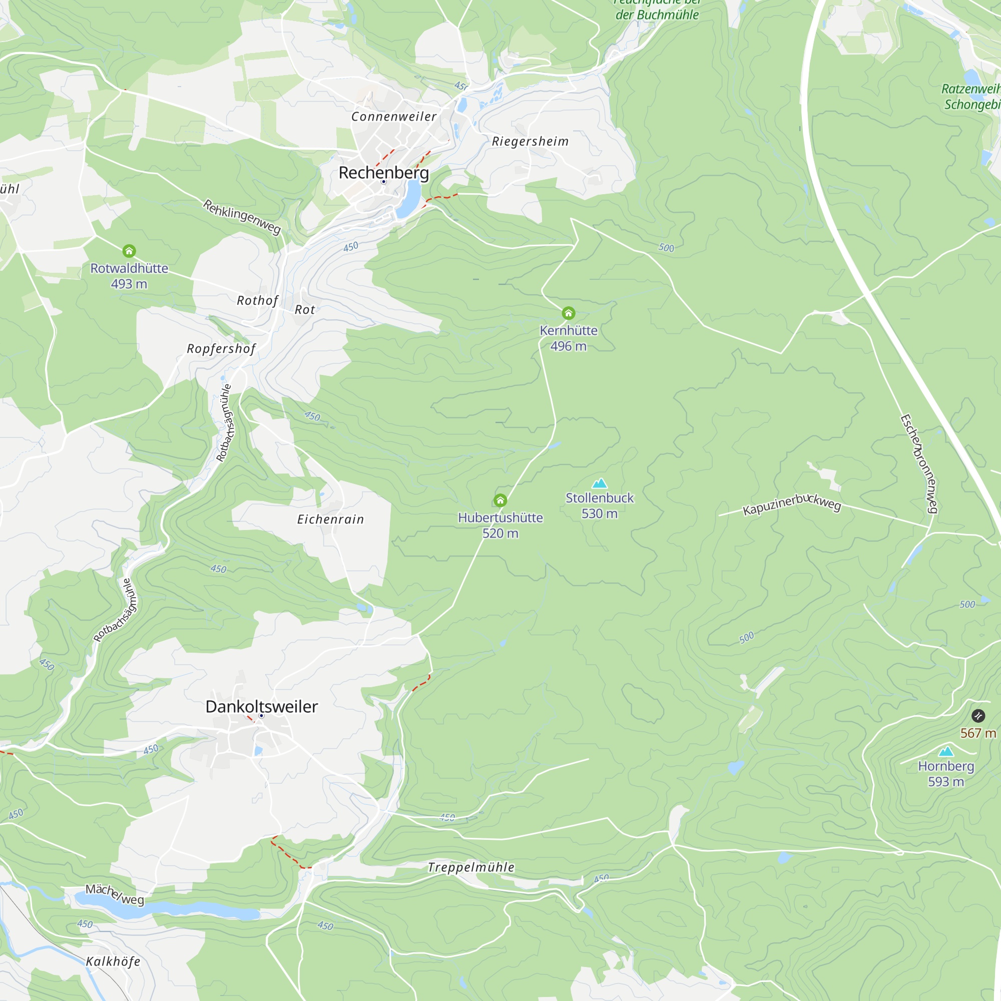 Hubertushütte map