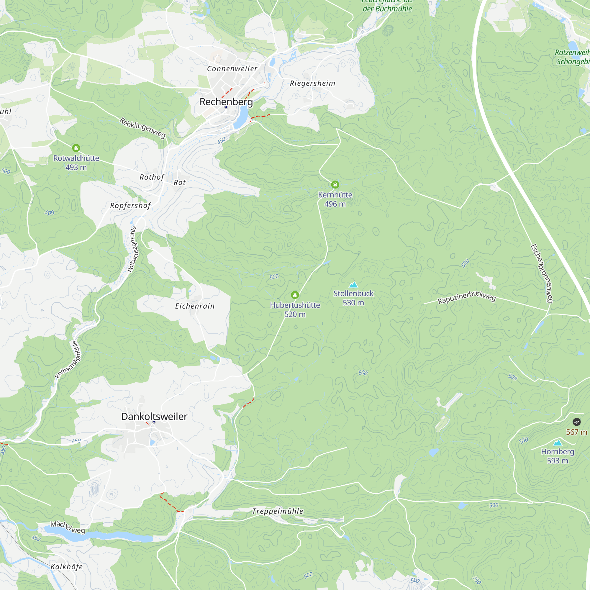 Hubertushütte map