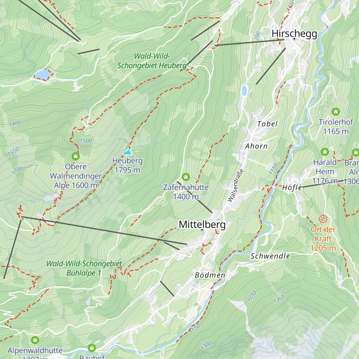 Sonna-Alp map