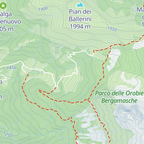 Map of Malga Negrino