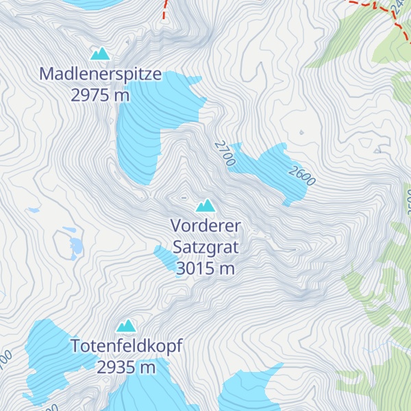 Map of Vorderer Satzgrat