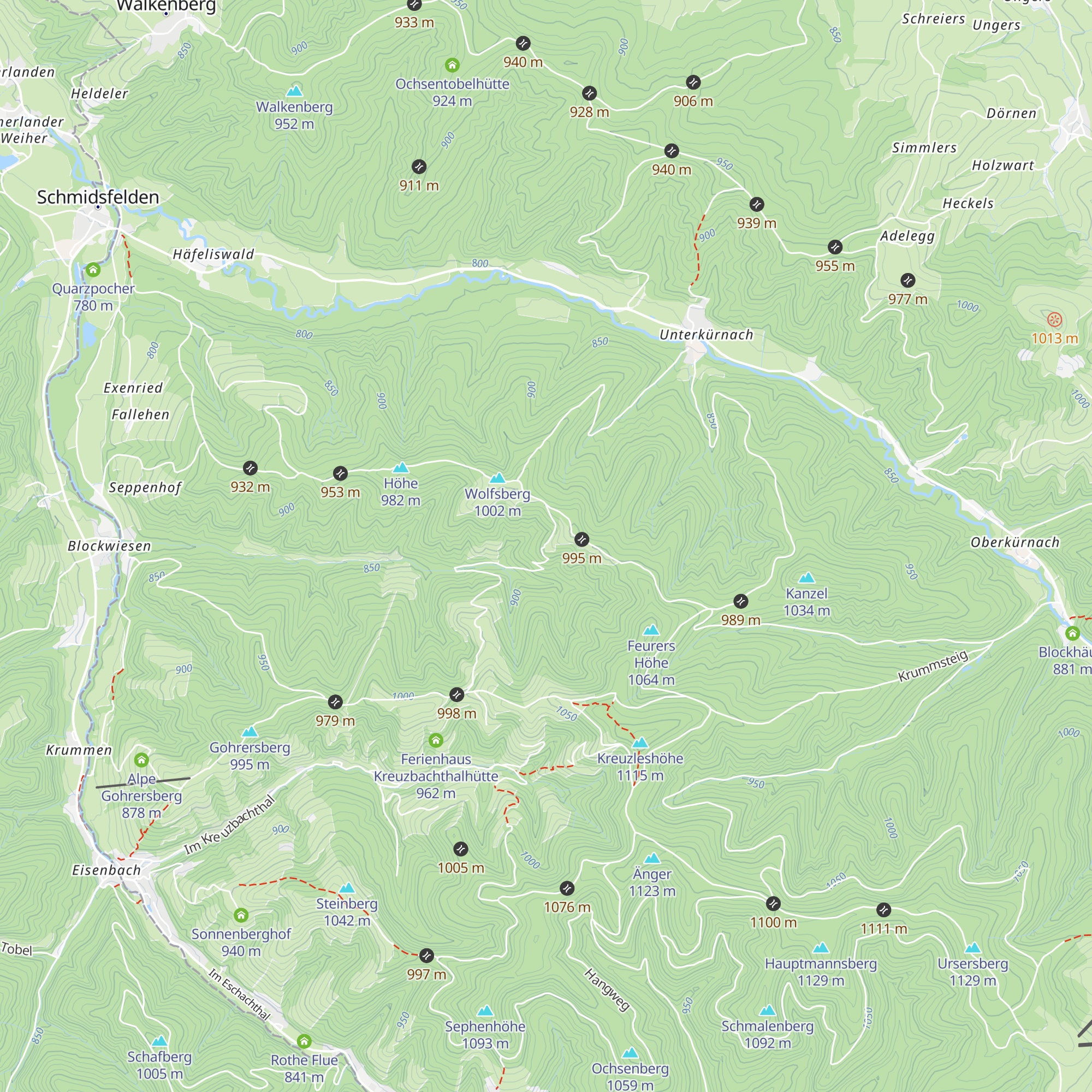 Wolfsberghütte map