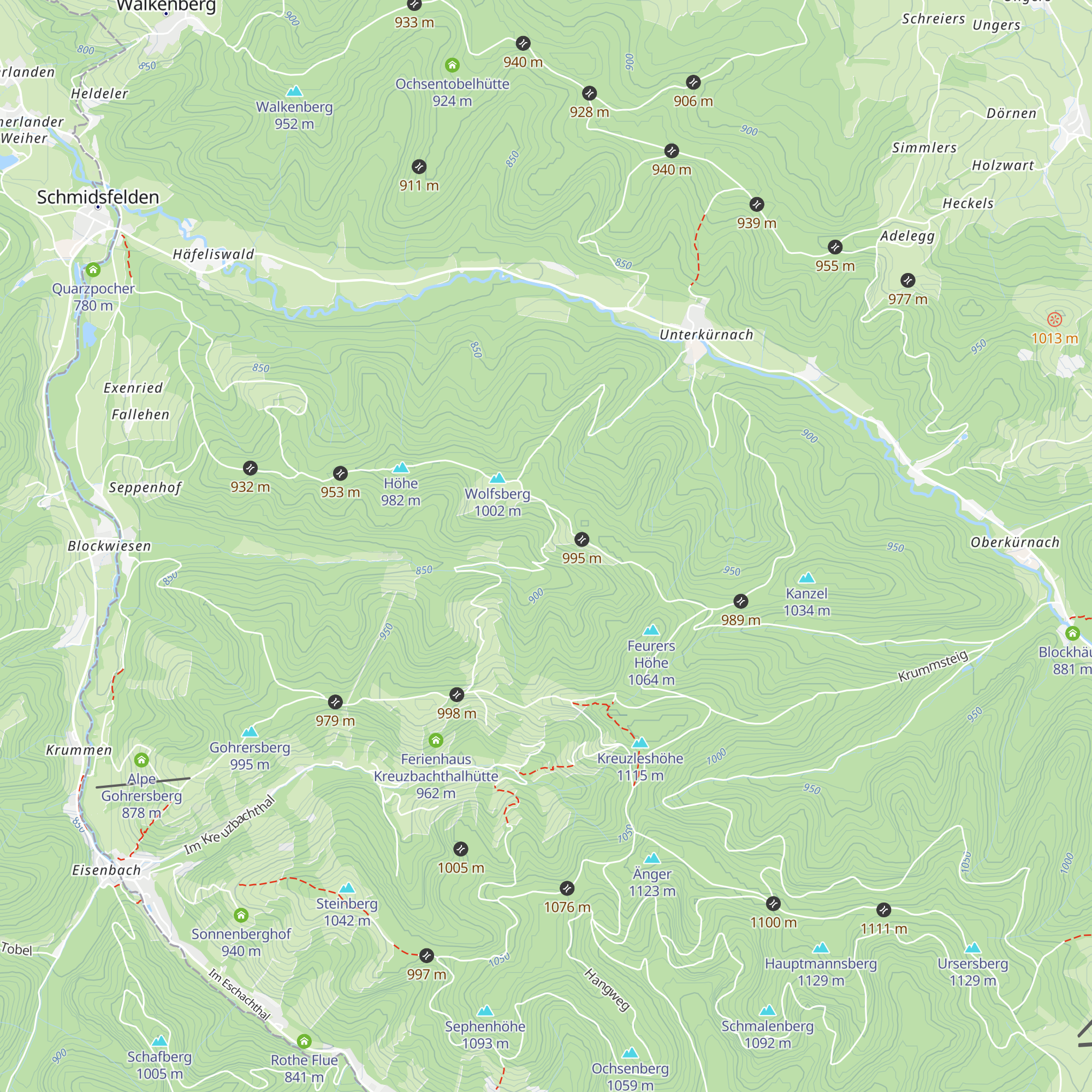 Wolfsberghütte map