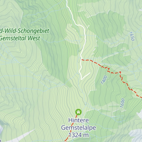 Map of Bernhards Gemstelalpe