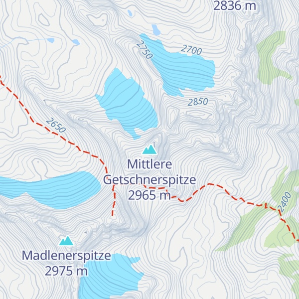 Map of Mittlere Getschnerspitze