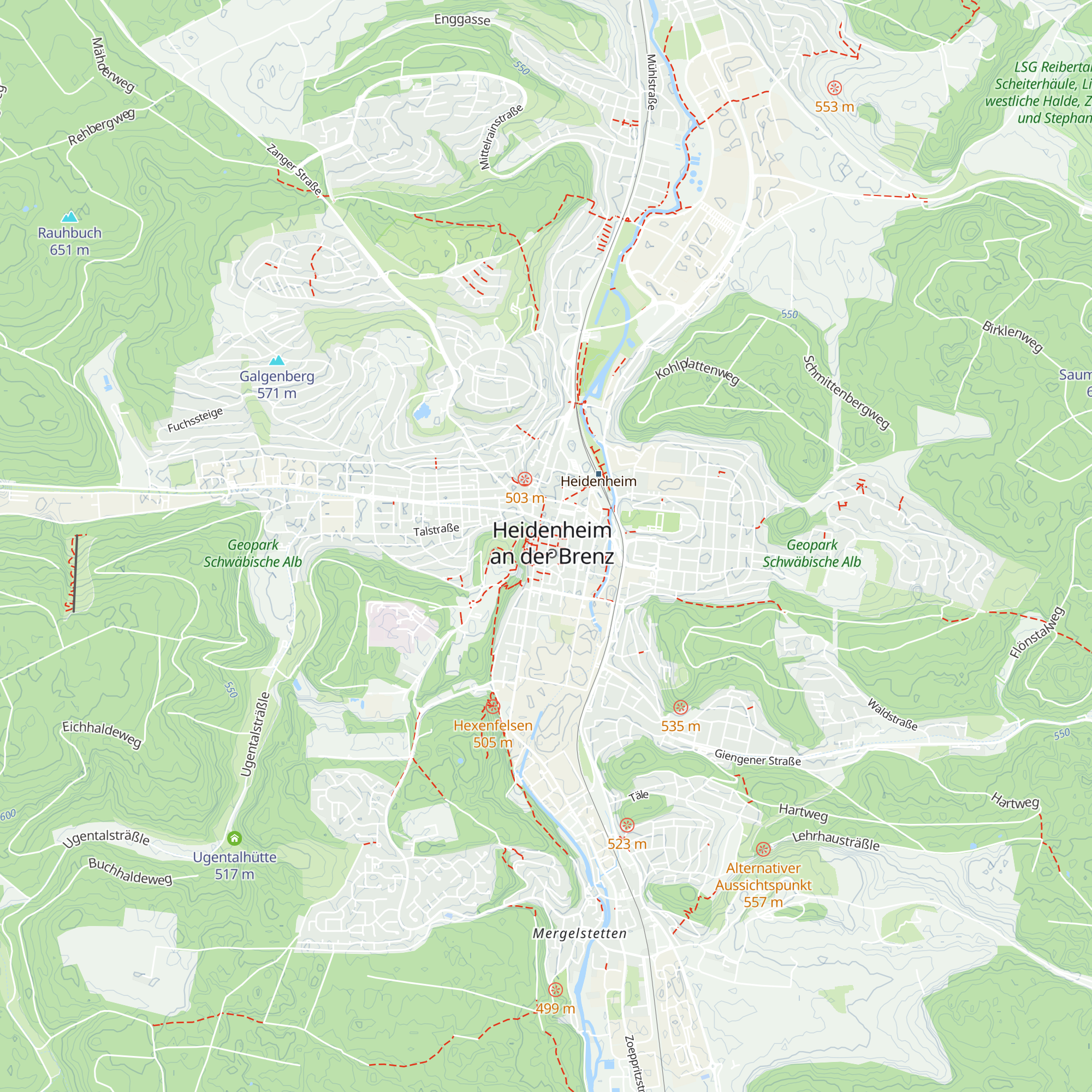 Stadt-Information map