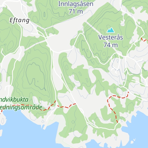 Map of Benteberget