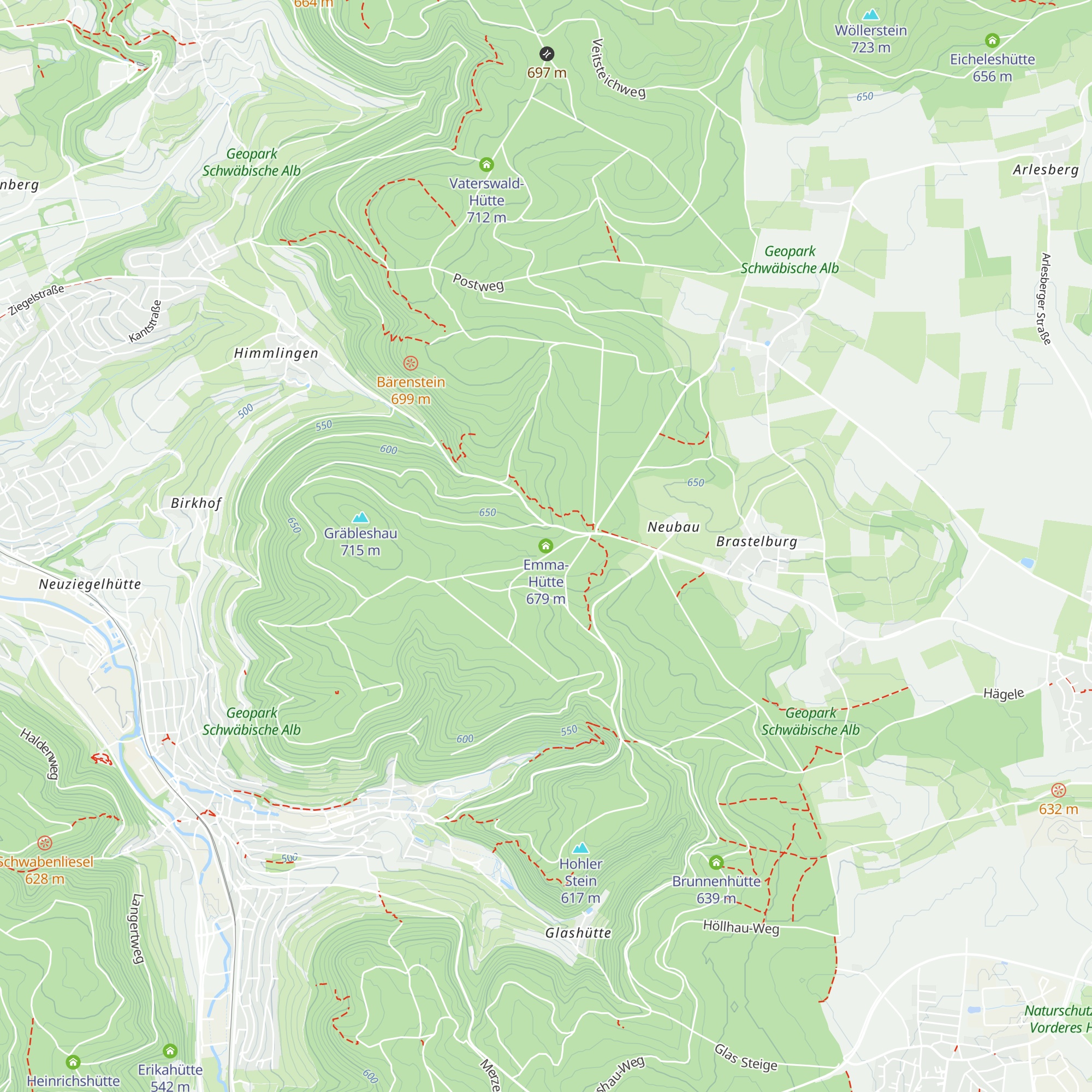 Emma-Hütte map