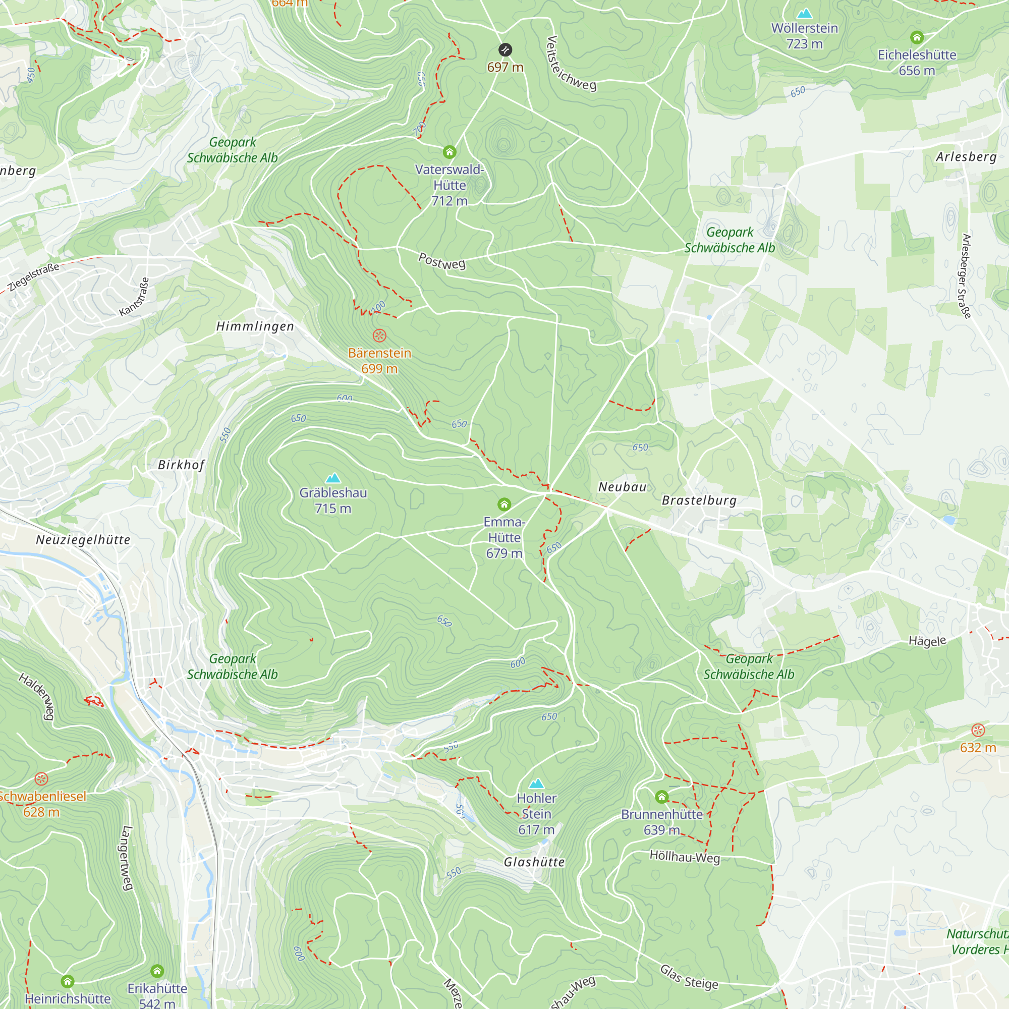 Emma-Hütte map