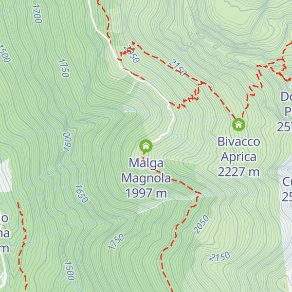Map of Malga Magnola