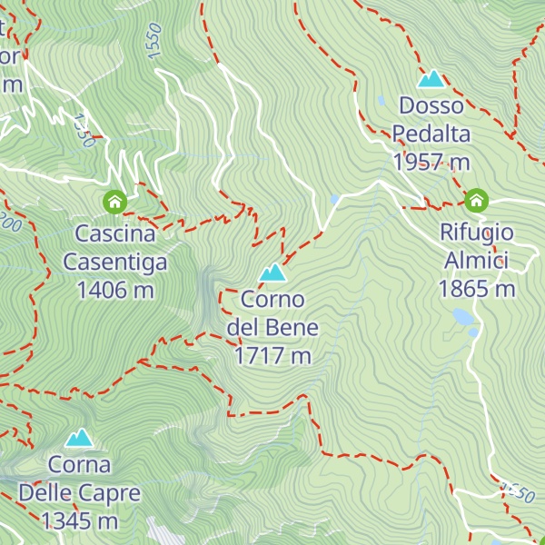 Map of Corno del Bene