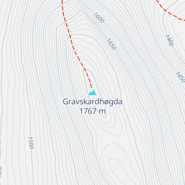 Map of Gravskardhøgda