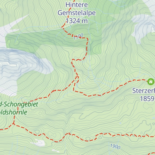 Map of Alpwirtschaft Obergemstel