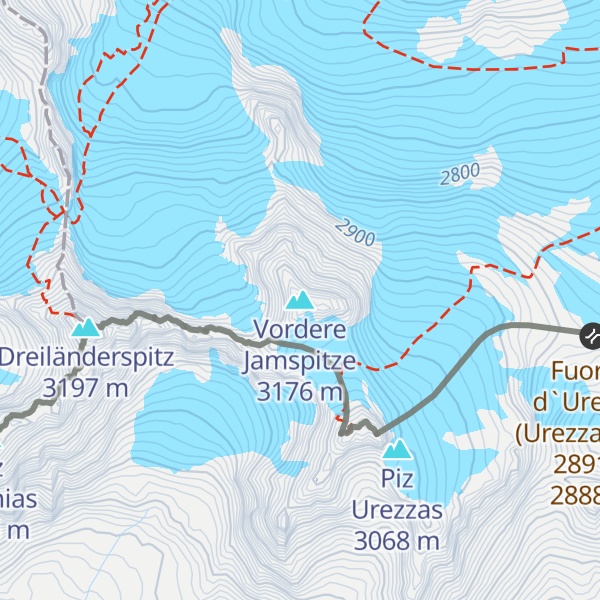 Map of Vordere Jamspitze