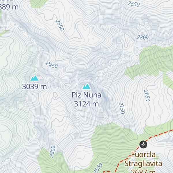 Map of Piz Nuna