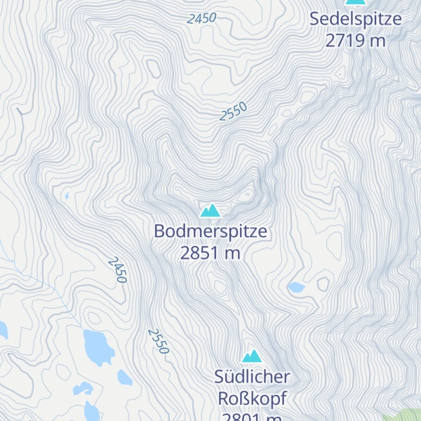 Map of Bodmerspitze