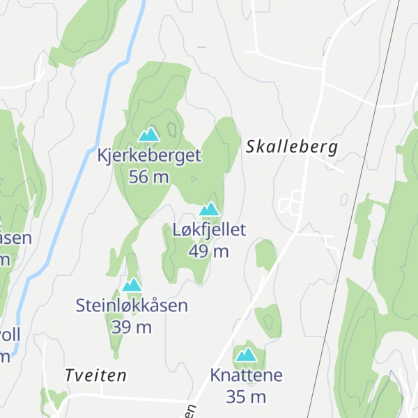 Map of Løkfjellet