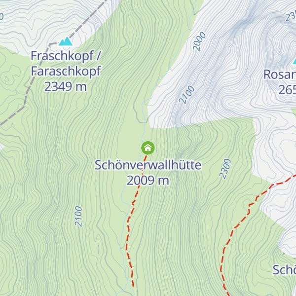 Map of Schönverwallhütte