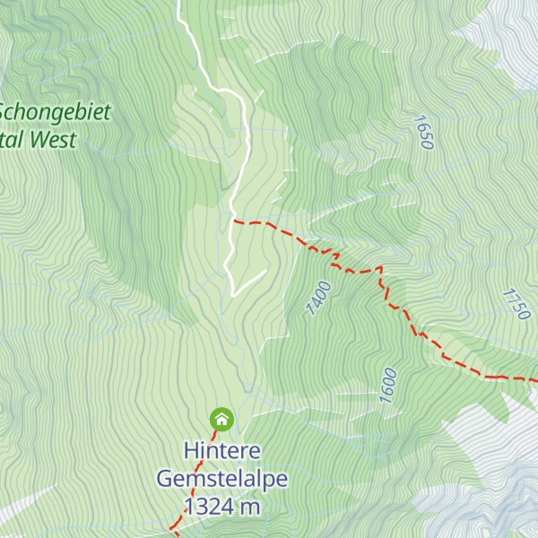 Map of Alpe Gemstel-Schönesboden