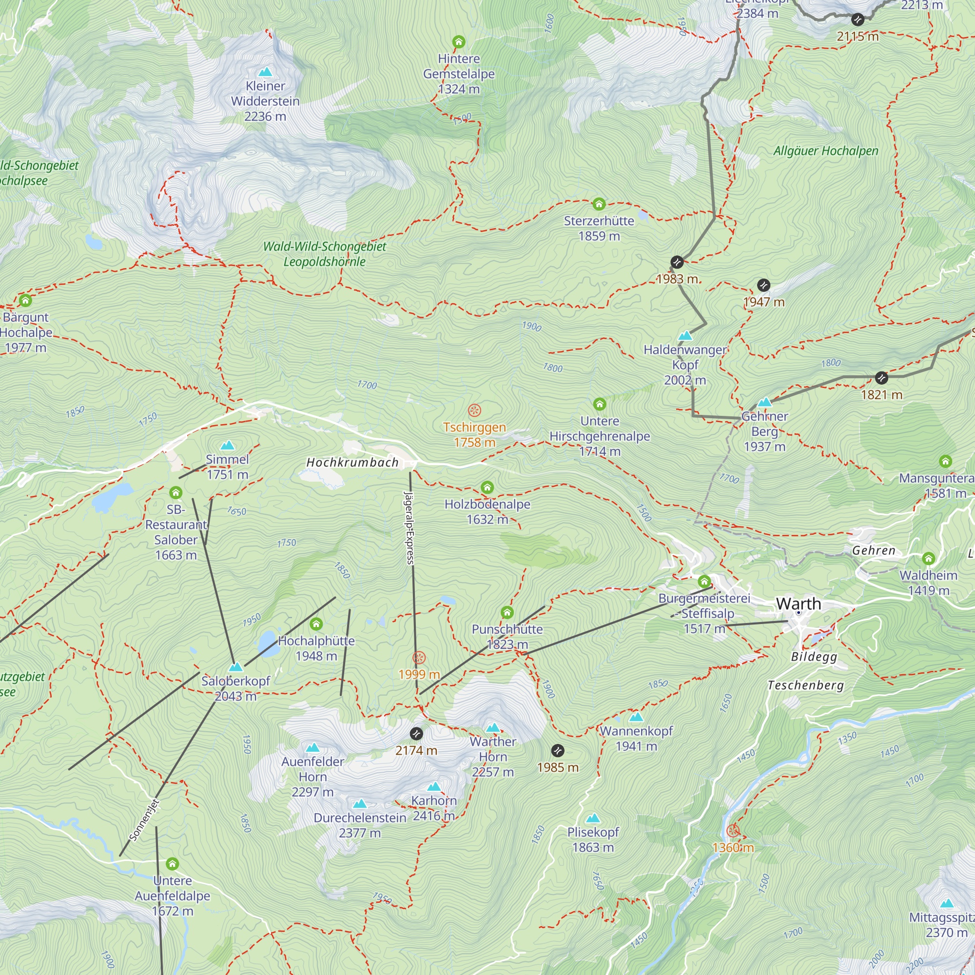 Holzbodenalpe map