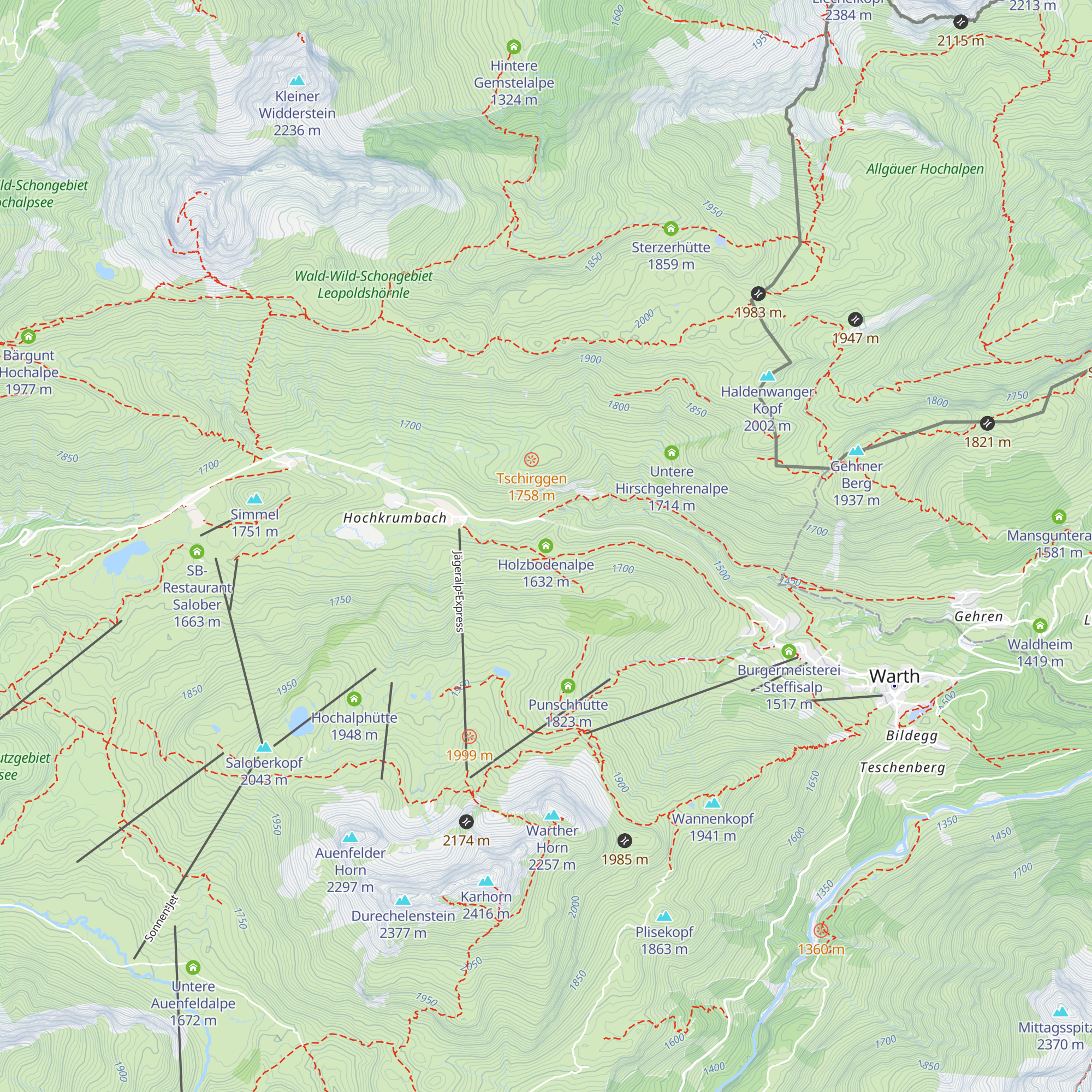 Holzbodenalpe map
