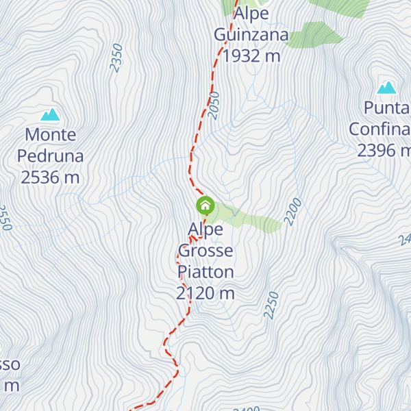 Map of Alpe Grosse Piatton