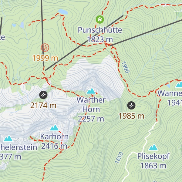 Map of Warther Horn