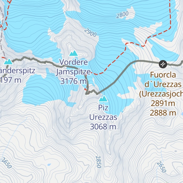 Map of Hintere Jamspitze