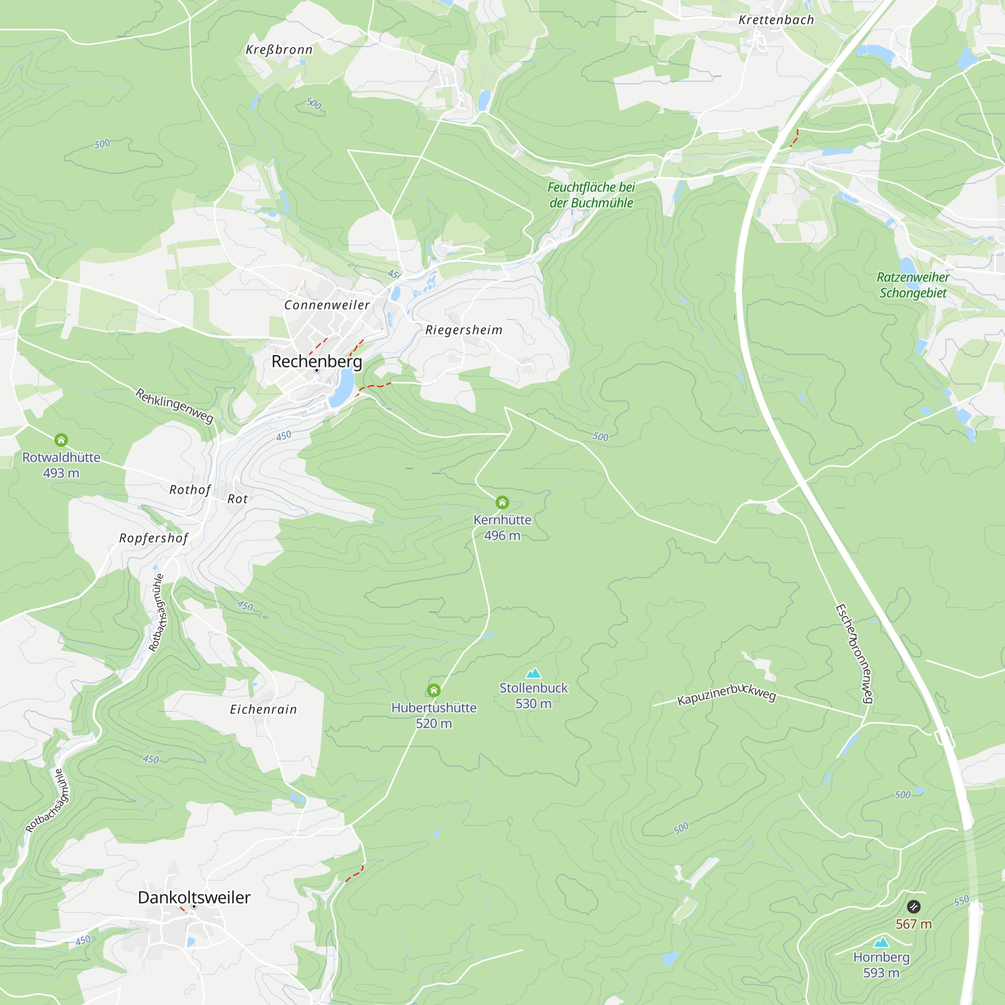 Kernhütte map