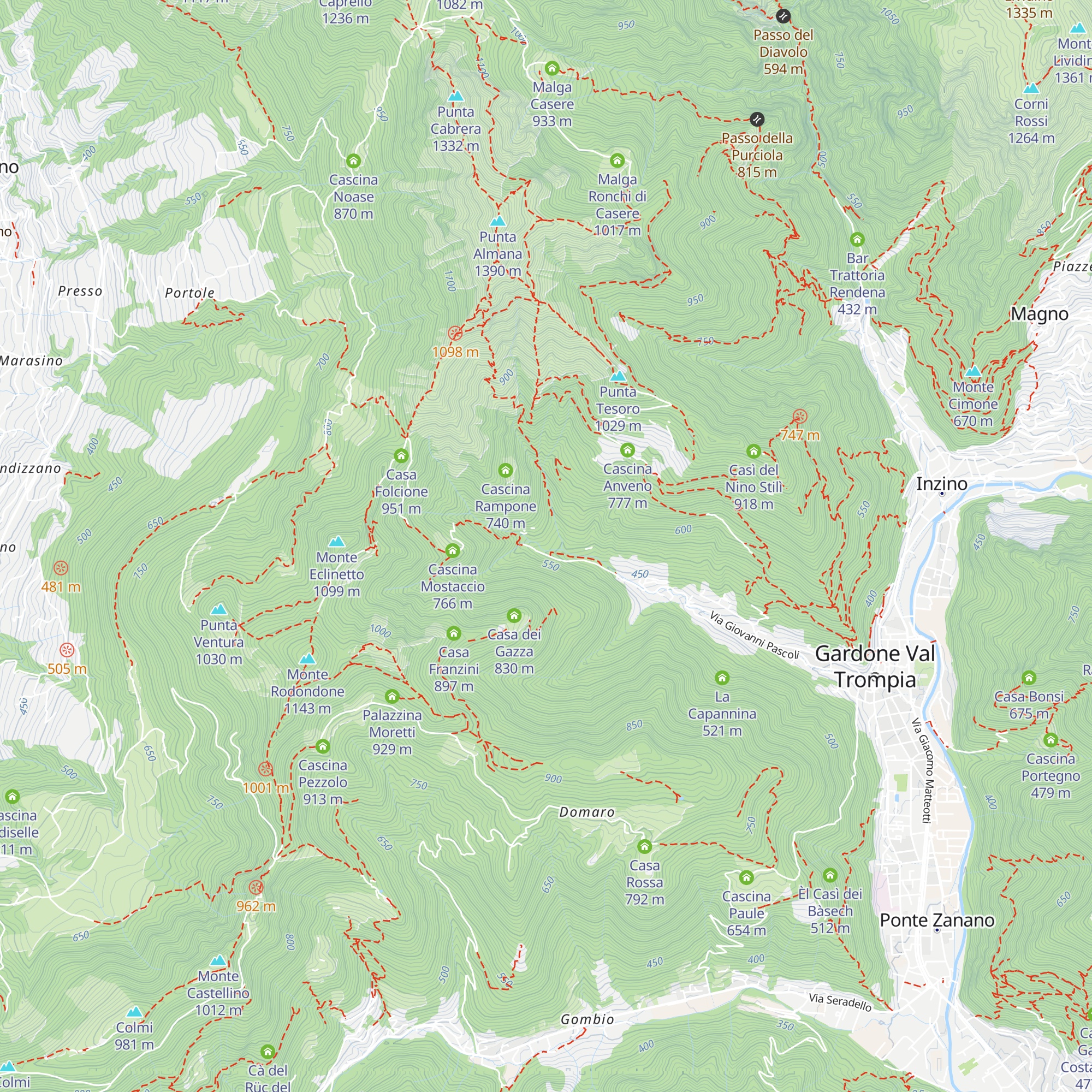 Cascina Busetti map