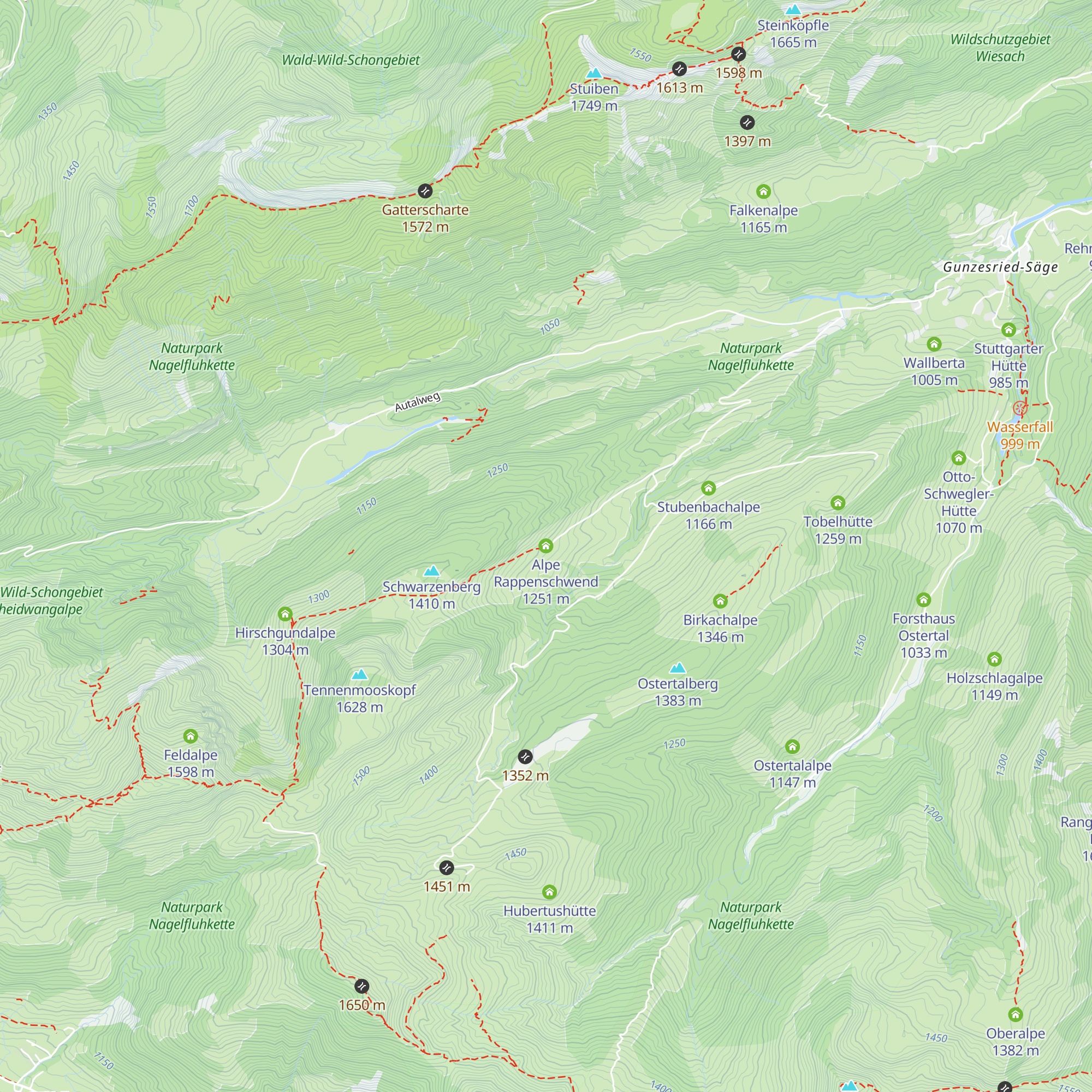 Alpe Rappenschwend map