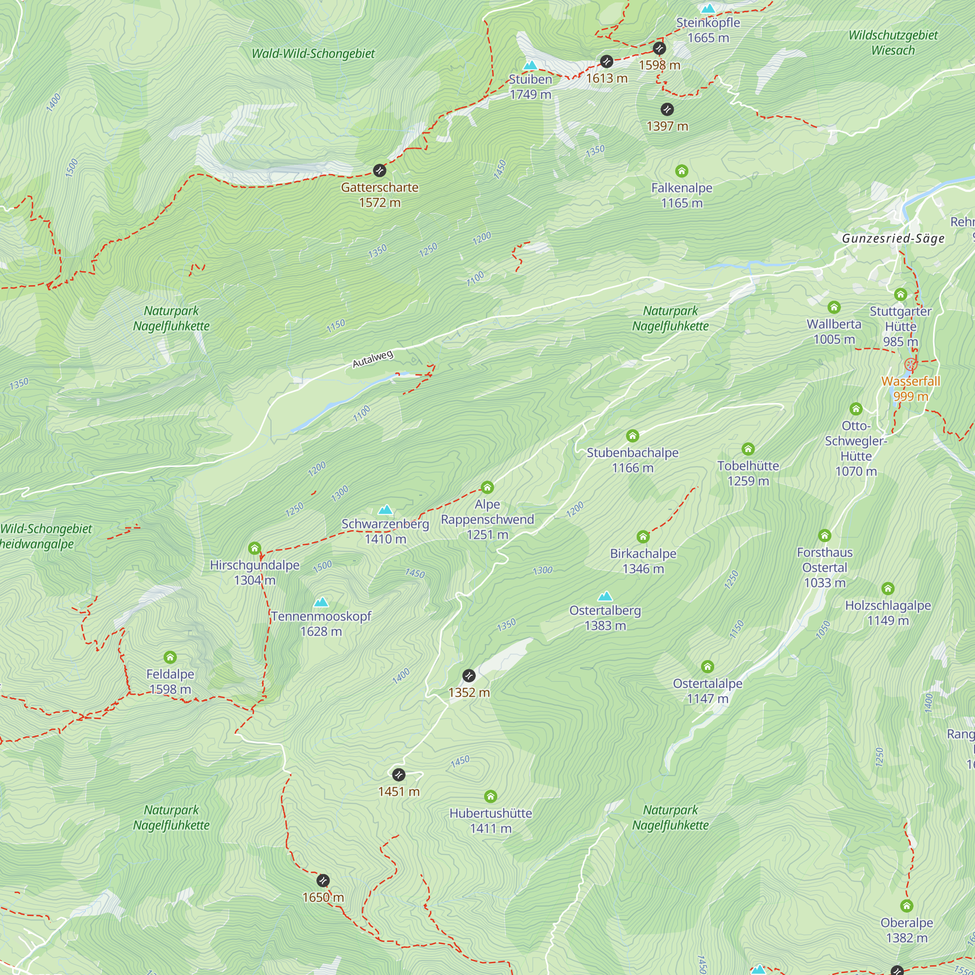 Alpe Rappenschwend map