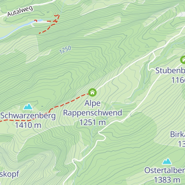 Map of Alpe Rappenschwend
