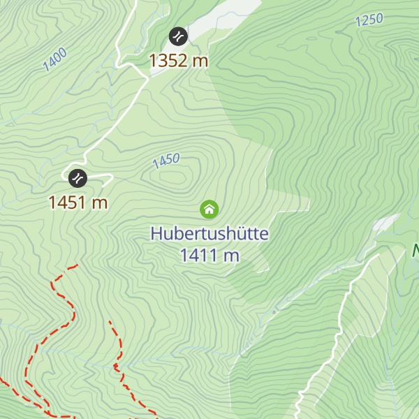 Map of Hubertushütte