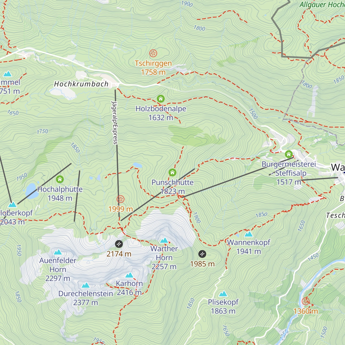 Punschhütte map