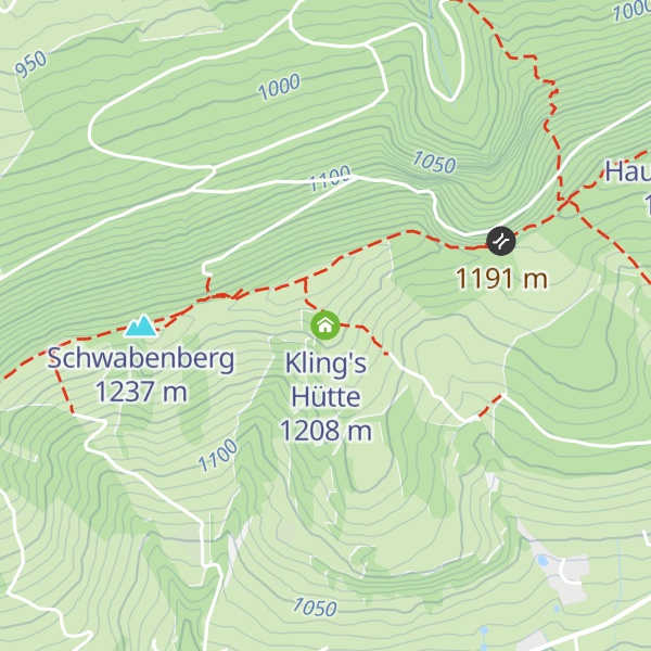 Map of Kling's Hütte