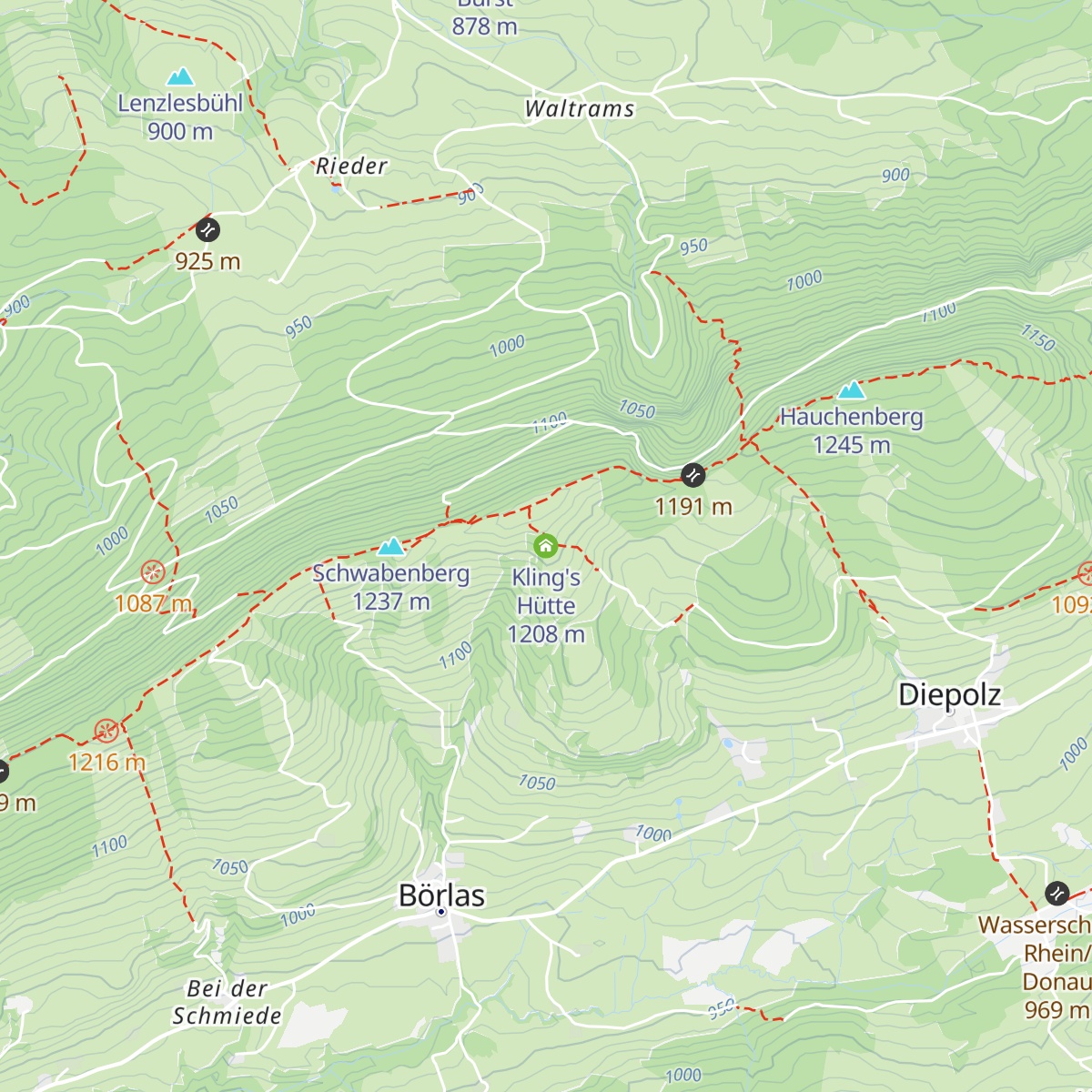 Kling's Hütte map