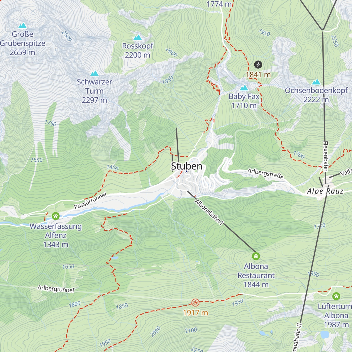 Aprés Post Restaurant map