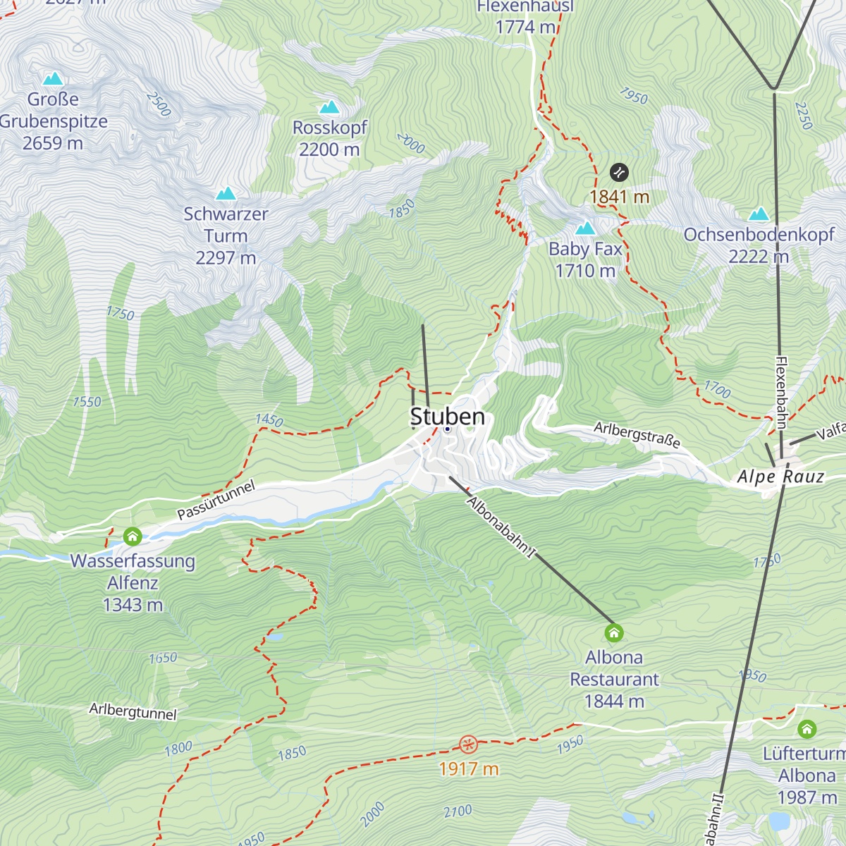 Restaurant Arlberg Stuben map