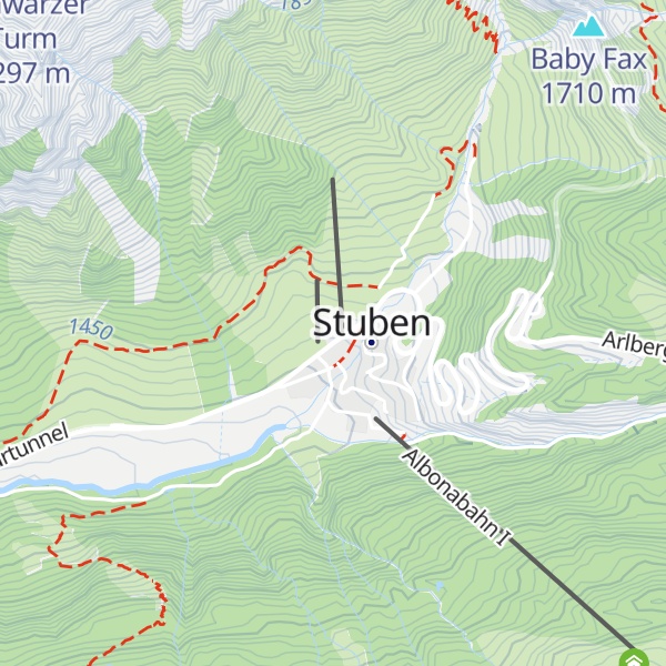 Map of Restaurant Arlberg Stuben