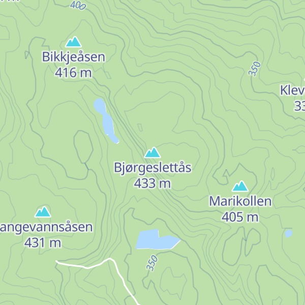 Map of Bjørgeslettås