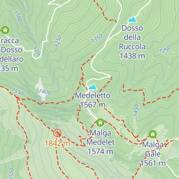Map of Rifugio Medelet