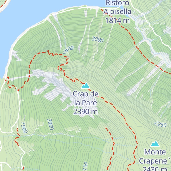 Map of Crap de la Parè
