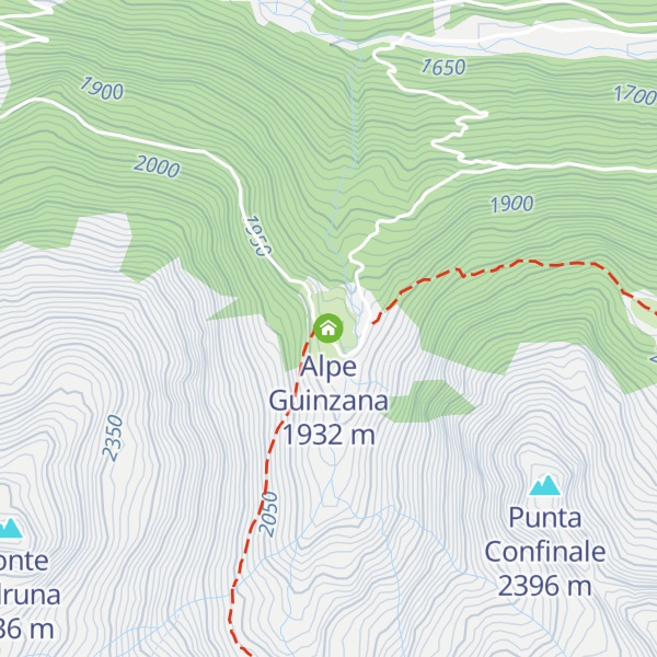 Map of Alpe Guinzana